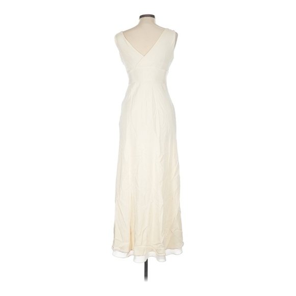 (8) 100% silk cream ivory bridal wear gown J crew - Picture 3 of 3